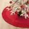 Glitzhome® Deluxe Velvet Ruffled Christmas Tree Skirt